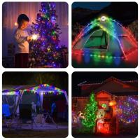 Tira De Medición LED Recargable USB Solar RGB Y Cálida Luz De Camping Picnic Decoración De Restaurante Y Tent 10M Luz De Cadena Portátil - details 8