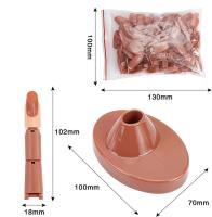 Dedos de práctica de uñas para uñas acrílicas, dedos falsos ajustables con base acrílica 100 piezas - details 0
