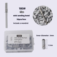 Juego De Bandas De Lijado Para Uñas 50/100PCS 3mm 80/120/180/240 Grit Accesorios Para Manicura Y Peluquería De Uñas - details 4