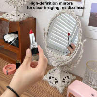 Espejo De Maquillaje Vintage Estilo Europeo Espejo De Vestíbulo Portátil Giratorio De 360 Grados Para El Hogar - details 2
