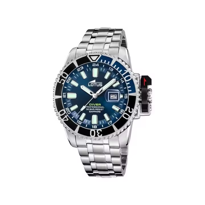 Reloj Lotus 18938/3 Hombre Diver - Azul, Acero Inoxidable 316L - 1