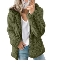 Nueva Chaqueta De Mujer Con Capucha Y Cremallera Abrigo Grueso Y Cálido De Fieltro Sólido Largo Y Suelto Para Invierno Moda Femenina Con Bolsillos Y Cierre De Cremallera - details 15