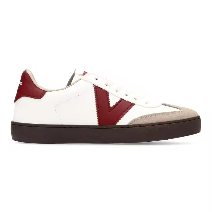Victoria Berlin Ciclista Zapatilla Unisex blanco/burdeos - 1