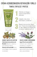 Naturtint Crema Acondicionadora sin sulfato ni siliconas,  Reparación y Brillo. Hidrata, Protege y Repara el cabello dañado. Apto para el Método Curly,  99% Ingredientes Naturales, 150 ml - details 0