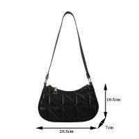 Bolso De Hombro Para Mujer En Cuero Sólido Retro Casual Bolso De Compras Con Cierre De Cremallera Bolsa De Mano Fashion - details 23