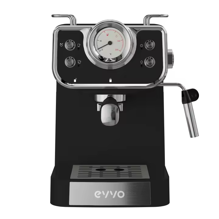 Cafetera Espresso EVVO Intensa Retro Negro - 1