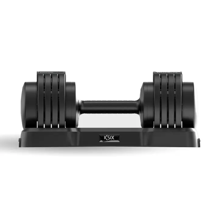 Mancuerna ajustable 25 kg KSIX, Acero Q235, 8 discos incluidos, Agarre ergonómico, Diseño compacto - 1