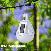 Luz solar Bombilla LED solar, recargable por USB, lámpara de Luz con Energía Solar, lámpara Colgante para Extera, lámpara de control remoto, iluminación impermeable para Jardín, patio, camping, lámpara de pared para Exteriores Starlight - details 3