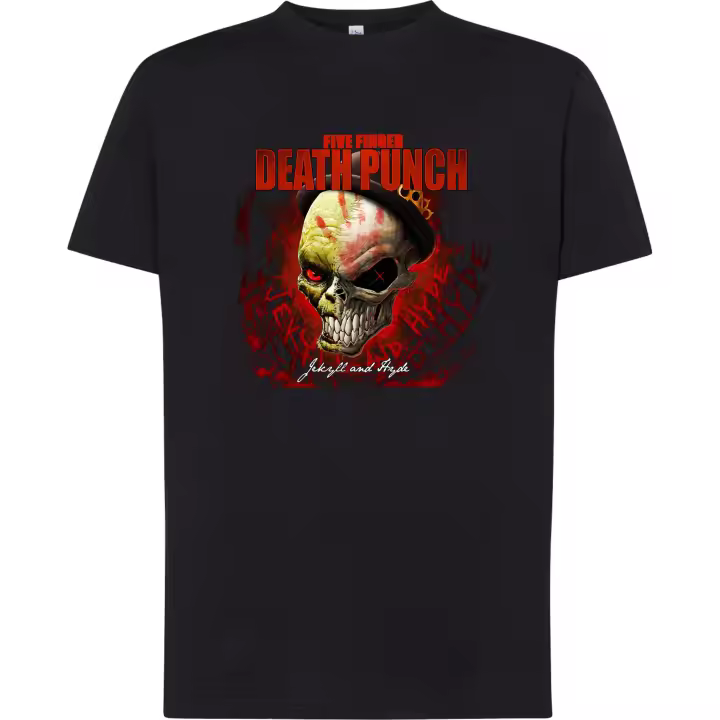 Camiseta Five Fingers Death Punch - | Algodón | Manga Corta y Manga Larga - Tejido tubular, sin costuras laterales. - Punto liso - 1