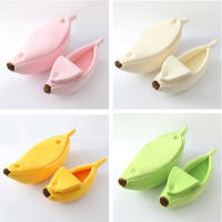 Cama Para Gato En Forma De Plátano Casa Cozy Y Divertida Almohadilla De Gato Caliente Duradera Portátil Jaula Para Mascotas Colores Variados Suministros Para Gatos - details 1
