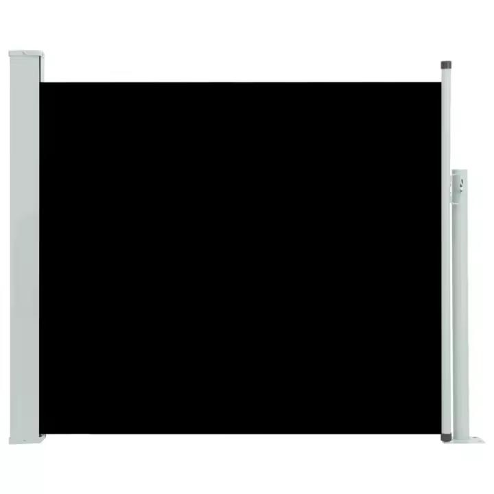 vidaXL Toldo lateral retráctil de jardín negro 100x300 cm - 1