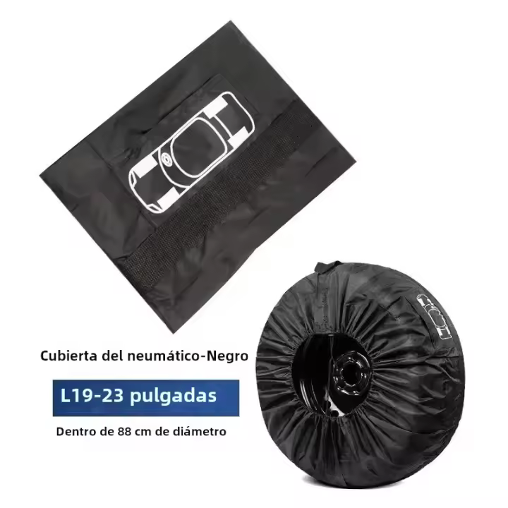 Cubierta Para Neumático De Reserva De Coche En Poliéster Bolsas De Almacenamiento Para Rueda Cubierta Antipolvo Protección Accesorios De Neumáticos - 1