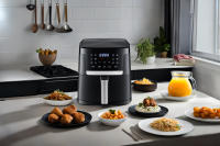 LA MOUSTACHE Freidora de Aire 1800W de 7L, GRATIS E-book de Recetas (Negro) - details 1