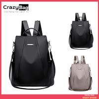 Mochila De Hombro Para Mujer Spot Goods En Color Sólido Y Gran Capacidad Antirrobo De Oxford Material Principal Poliéster Con Cierre De Cremallera - details 0
