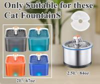 Paquete de 6 filtros para Bebidas, Filtros de reposición para Bebidas de Gatos de 2 y 2,5 L (67 y 84 oz), Carbón activado, Algodón Y resin, triple filtración. - details 1