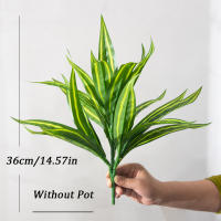 Hojas De Aloe Vera Artificiales 36cm Plástico Agave Falso Chlorophytum Comosum Para Decoración De Jardín Y Festivales - details 0