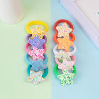 10pcs Accesorios De Cabello Para Niñas Bytterfly Dibujos Animados Elásticos De Nylon Banda De Cabello Estrella Corazón Lindo Diadema Infantil - details 4