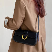 Bolso De Hombro Retro De Cuero Patentado Para Mujer Con Correa Ajustable Y Cierre De Flap Bolso Satchel De Color Sólido Bolsa De Axila Cruzada - details 11