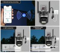 Cámara De Seguridad IP 8K 16MP WiFi Con Zoom De 8X Y Cuatro Lentes Exterior PTZ Auto Tracking Protección Inteligente CCTV - details 13