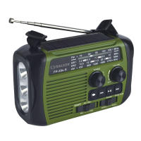 Radio con manivela de carga solar para exteriores - details 1