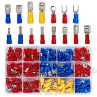 Kit De Conectores De Cable 280pcs Terminales Aisladas Macho Y Hembra Soldadura Fría Spade Butt Conector Kit De Terminales De Crimpado - details 5
