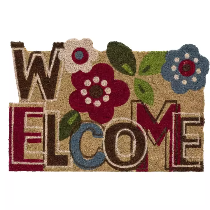 PANDAHOME Alfombra Felpudo para Puerta de Entrada - Antideslizante de Fibra de Coco 100% Natural - 1