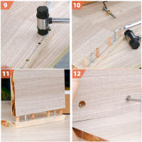Kit De Guía De Boquilla Para Carpintería 3 En 1 Juego Ajustable De Localizador De Agujeros De Madera Y Aluminio Herramienta De Guía Para Agujeros De Armarios - details 15