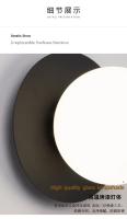 Lámpara De Pared Decorativa Para Dormitorio Y Sala De Estar Iluminación LED Para Pasillos Y Sofa Luz De Fondo Para Cama Estilo Moderno Material Vidrio Y Hierro - details 10
