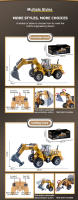 Vehículo De Ingeniería Remoto Excavadora De Simulación Con Perforación De Tierra Juguete Eléctrico Para Niños Set De Control Remoto - details 15