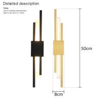 Lámpara De Pared LED Nórdica Para Iluminación Interior Baño Sala De Estar Pasillo Dormitorio Decoración Luz Fixación En La Pared - details 1