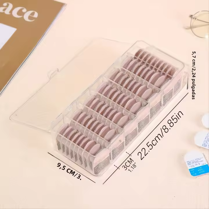 Caja De Almacenamiento Para Lentes De Contacto Transparente Y Fácil De Usar - Mantén Tus Lentes Limpios Y Organizados - 1