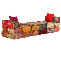 vidaXL Puf modular de 3 plazas Cojín Decorativo de Asiento Cojines de muebles de salon - details 3