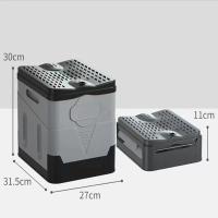 Inodoro plegable portátil para coche, caja de almacenamiento antiolores, plegable, para adultos, independiente, para viajes, emergencia - details 5
