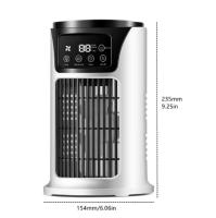 Enfriador de Aire por pulverización, Silencioso, Con temporizador de 6 horas, enfriamiento, ventilador de aire acondicionado evaporativo para Sala de estar y dormitorio. - details 0