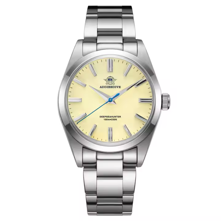 Reloj De Pulsera De Lujo Para Hombre ADDIESDIVE 2024 Cuarzo Acero Inoxidable Vidrio De Zafiro Resistente Al Agua 100m Análogo - 1