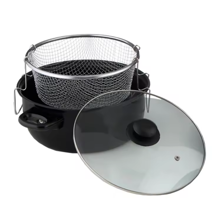 Freidora con Cestillo y Tapa de Vidrio 26 Cm - Gante Quid - 1