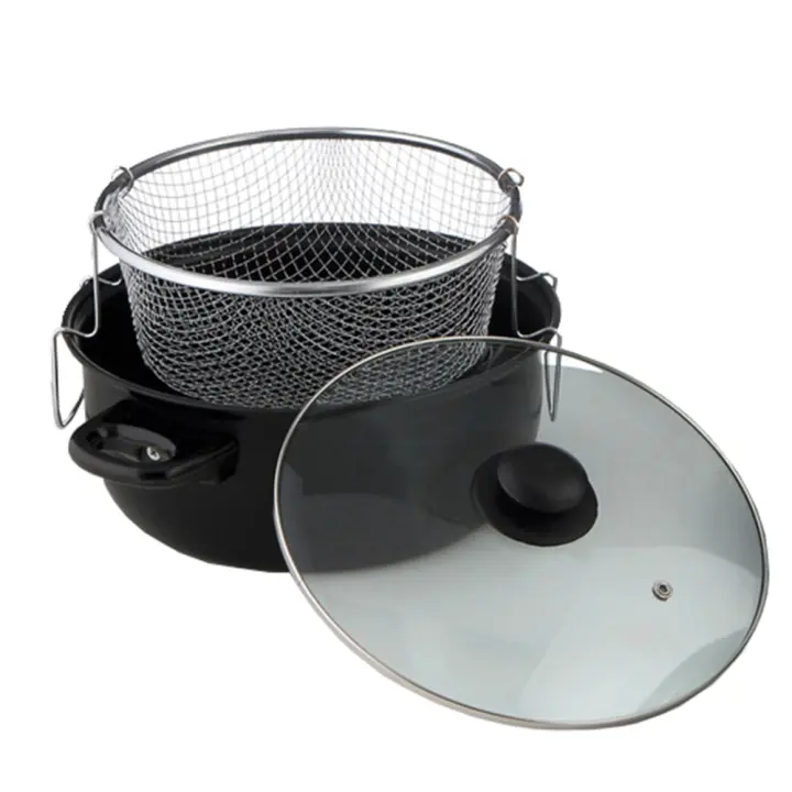 Freidora con Cestillo y Tapa de Vidrio 26 Cm - Gante Quid - 1