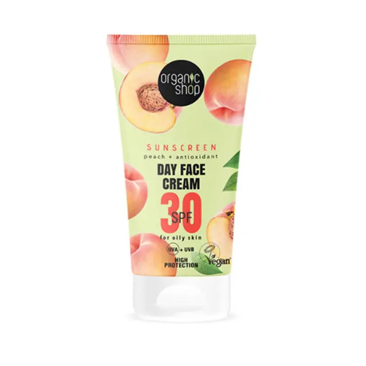 Organic Shop TIENDA ORGÁNICA PEACH CREMA FACIAL DE DIA SPF30 50ML - 1