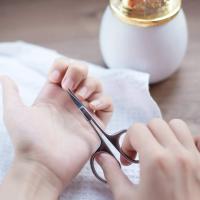 Tijeras De Manicura Profesional De Acero Inoxidable Para Corte De Cutícula Y Apariencia Estética Uso En Ojos Pestañas Nariz Cabello Facial Barba Trimmer De Precisión Para Belleza Y Grooming - details 5