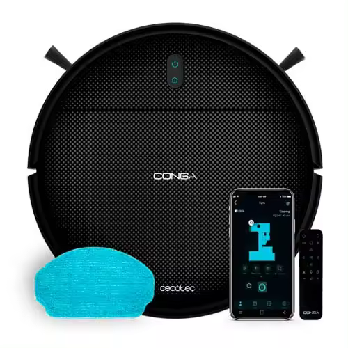 Robot Aspirador Cecotec CE8065 Conga 999 Map Genesis Wifi Bluetooth 5en1 Negro - 1