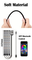 Tira De Luz LED Para Coche Con 48 LEDs Control Bluetooth APP USB Impermeable RGB Multicolor Para Atmosfera Interior Del Coche - details 1