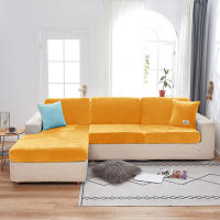 Funda De Sofá De Veludo Cubierta Suave En Color Sólido Spandex Protector De Muebles Estirable Para Sala De Estar Cubierta De Silla De Acento Sofá Modulable Sofá Futón - details 16