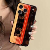 Funda Para iPhone Retro De Cinta Magnética Compatible Con Modelos 7 8 11 12 13 14 15 16 17 pro Max XR XS Mini Painted Phone Case - details 1