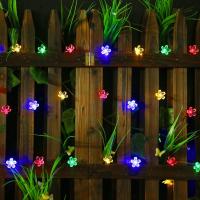 1PC Luces De Flores Solares Para Exterior Impermeables 20/30/50/100 LED Para Decoración De Jardín Pared Patio Jardín Árbol De Navidad - details 8