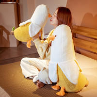 Nuevos Juguetes De Peluche Creativos De Banano Pato 50/70cm Almohada Suave De Algodón Para Decoración De Casa Regalo Para Niñas - details 10