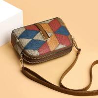 SOMY Bolsos de hombre de bloque de Color para Mujer, Bolso Cruzado de estilo Nacional con Doble Cremallera, Cartera de cuero PU para Mujer, bolsos de moda - details 9
