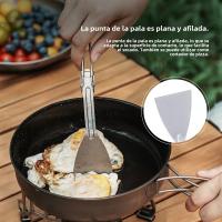Cuchara De Frying Con Mango Plegable De Titanio Boundless Voyage Spatula Para Cocinar Al Aire Libre En Camping Utensilio De Cocina Resistente Al Agua - details 2