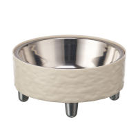 Tazón De Agua Con Ondas Para Mascotas Acero Inoxidable Estilo Moderno Y Sencillo Tazón De Comida Y Agua Para Gatos Interiores Forma Redonda - details 6