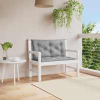 vidaXL Cojín de banco de jardín tela Oxford 100x(50+50)x7 cm en color Antracita/Beige/Taupé y más | acolchados duraderos para sofás de jardín terraza exterior - details 3