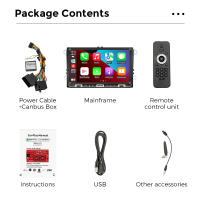 NaviFly MP5 Sin Cables 9 Pulgadas Car Play Radio De Coche Multimedia Para VW Golf 5 6 Polo Passat B6 B7 CC Skoda Con USB BT - details 8